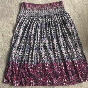 JJill smocked waist skirt